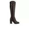 Women's Franco Sarto Rivet Tall Knee High Heeled Boots -Boots Shop 1 1662