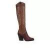 Women's Franco Sarto Glenice Knee High Heeled Western Boots -Boots Shop 1 56