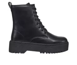 Women's C&C California Lucie Platform Combat Boots