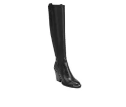 Women's Franco Sarto Glenice 2 Wide Calf Knee High Heeled Western Boots -Boots Shop 2 17