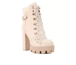 Women's London Rag Pines Lace Up Heeled Platform Boots 10 Women's London Rag Pines Lace Up Heeled Platform Boots -Boots Shop 2 342