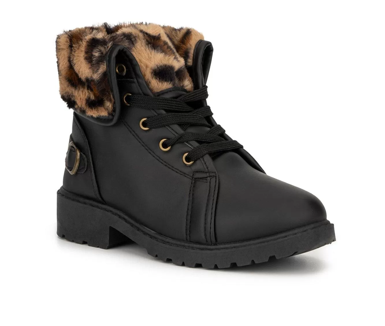 Girls' Olivia Miller Little Kid & Big Kid Alivia Lace-Up Boots 5 Girls' Olivia Miller Little Kid & Big Kid Alivia Lace-Up Boots - Image 3