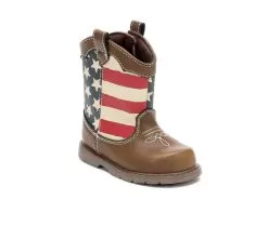 Boys' Natural Steps Infant & Toddler Stripes Cowboy Boots -Boots Shop 2 42