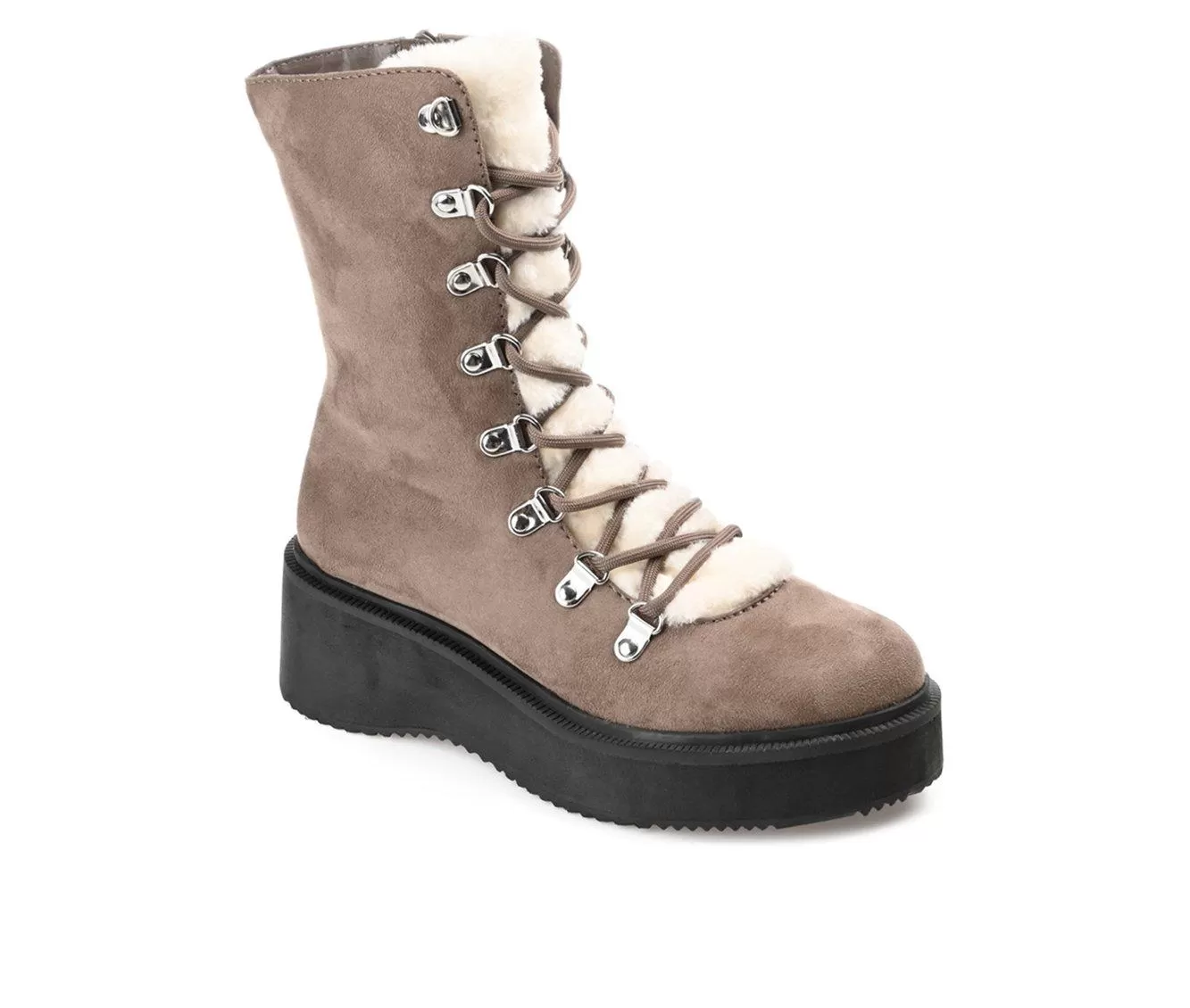 Women's Journee Collection Kannon Platform Lace-Up Boots 5 Women's Journee Collection Kannon Platform Lace-Up Boots - Image 3