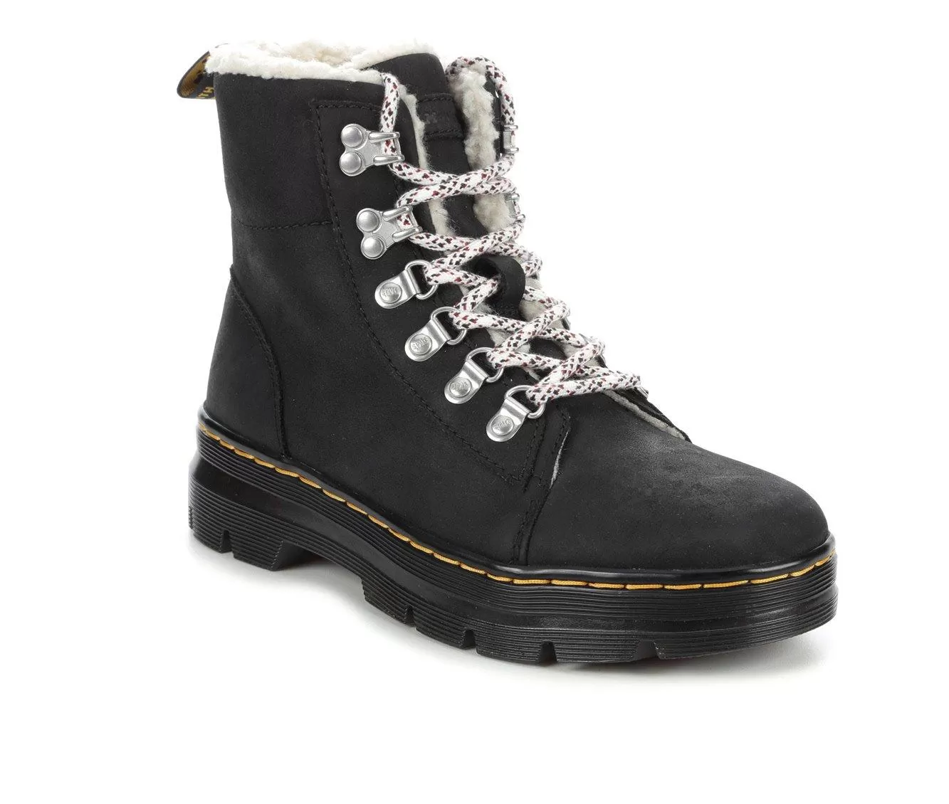 Women's Dr. Martens Combs Fleece Combat Boots 5 Women's Dr. Martens Combs Fleece Combat Boots - Image 3