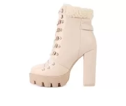 Women's London Rag Pines Lace Up Heeled Platform Boots 11 Women's London Rag Pines Lace Up Heeled Platform Boots -Boots Shop 3 342