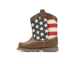 Boys' Natural Steps Infant & Toddler Stripes Cowboy Boots -Boots Shop 3 42