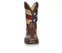 Boys' Durango Little Kid & Big Kid 8 Inch Patriotic Cowboy Boots -Boots Shop 4 2