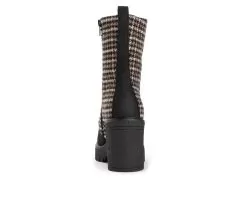 Women's MUK LUKS Riser Jazz Heeled Boot Lace Up Heeled Boots -Boots Shop 5 431