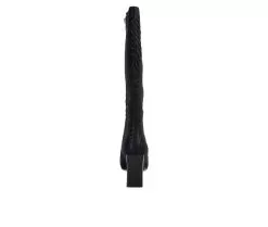 Women's London Rag Prinkles Knee High Heeled Boots -Boots Shop 5 842